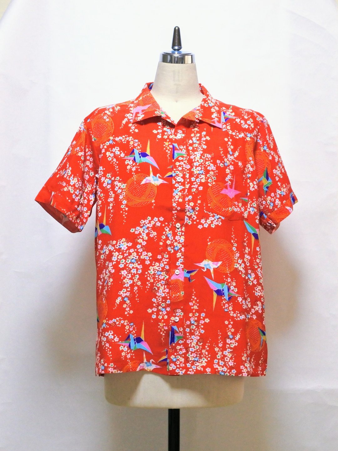 和服改造 开领衬衫 - 男装衬衫 - 其他材质 红色