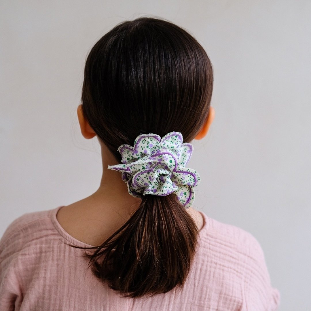 英国 Mimi & Lula_SS26_花漾花园 - 花漾荷叶边发束 - 婴儿饰品 - 聚酯纤维 