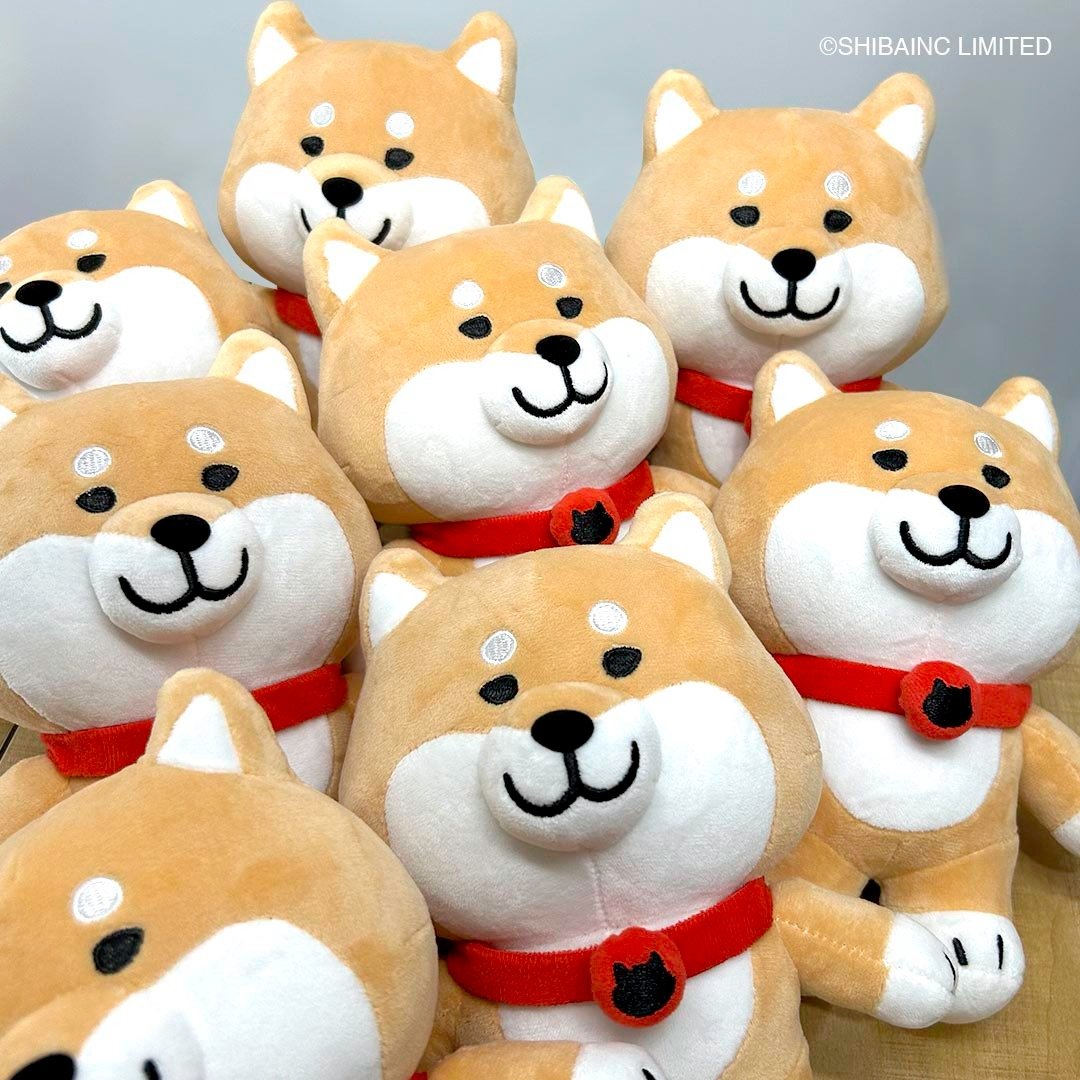 SHIBAINC 毛公仔, SHIBE, 柴犬, 毛绒玩具, 玩具 20cm - 玩偶/公仔 - 其他材质 咖啡色