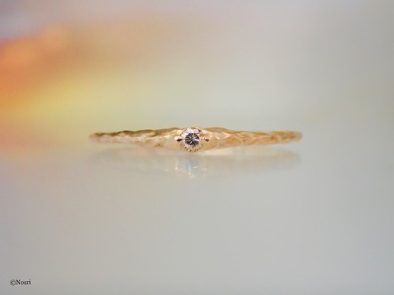 Pinkoi 代购 - Elfin圆形戒指【K10棕钻】 - 戒指 - 宝石 