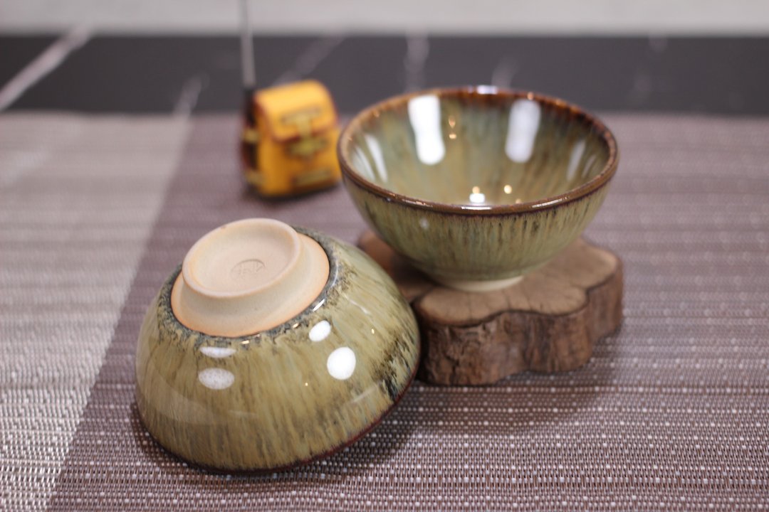 【沐春生活】60ml 天目对杯 圆满茶杯 酒杯 莺歌名家叶敏祥作品 - 茶具/茶杯 - 瓷 