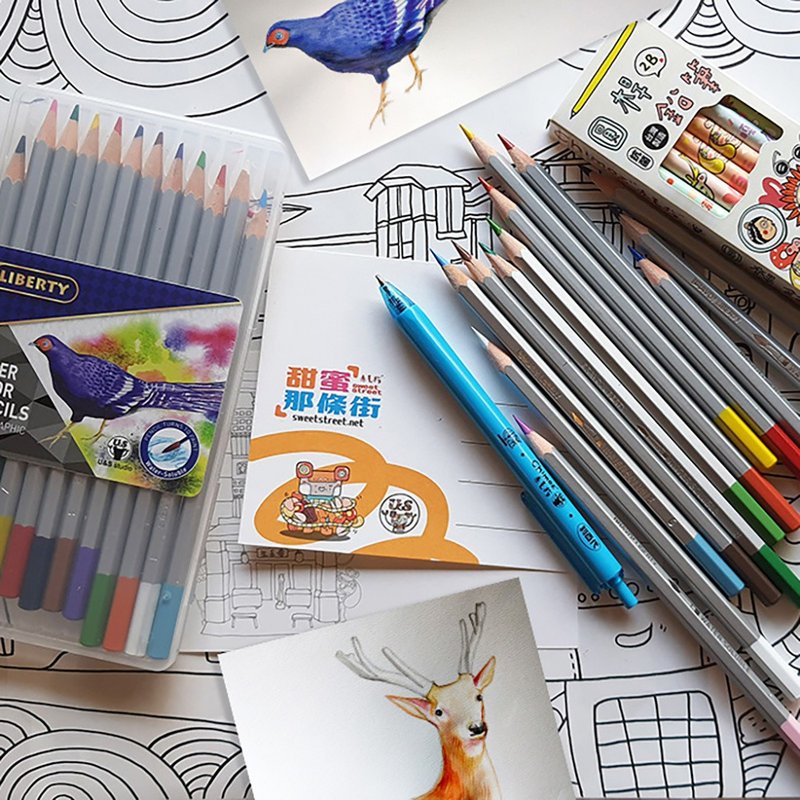 【五倍券优惠】【在线】话画色铅笔・含色铅笔一组 铅笔一打 影片 - 插画/绘画/写字 - 纸 