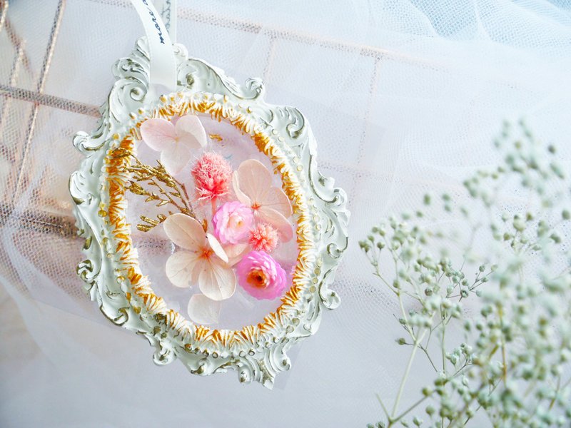 Miss。花谜  【凡尔赛花园】 宫廷扩香石 - 干燥花/捧花 - 瓷 粉红色