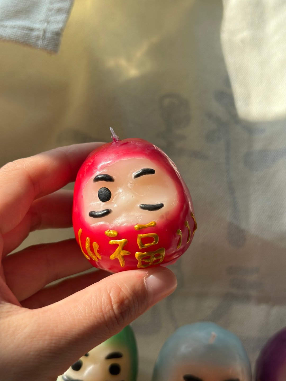 手工祈愿达摩蜡烛 - 摆饰 - 蜡 红色