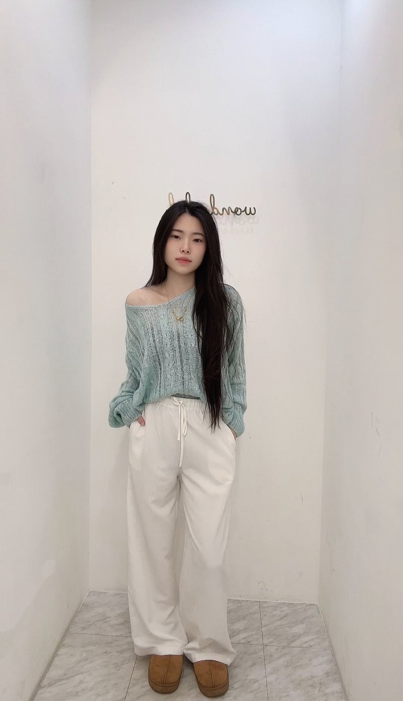 VENUS MIT 下缩口麻花针织衣 - 女装针织衫/毛衣 - 其他材质 