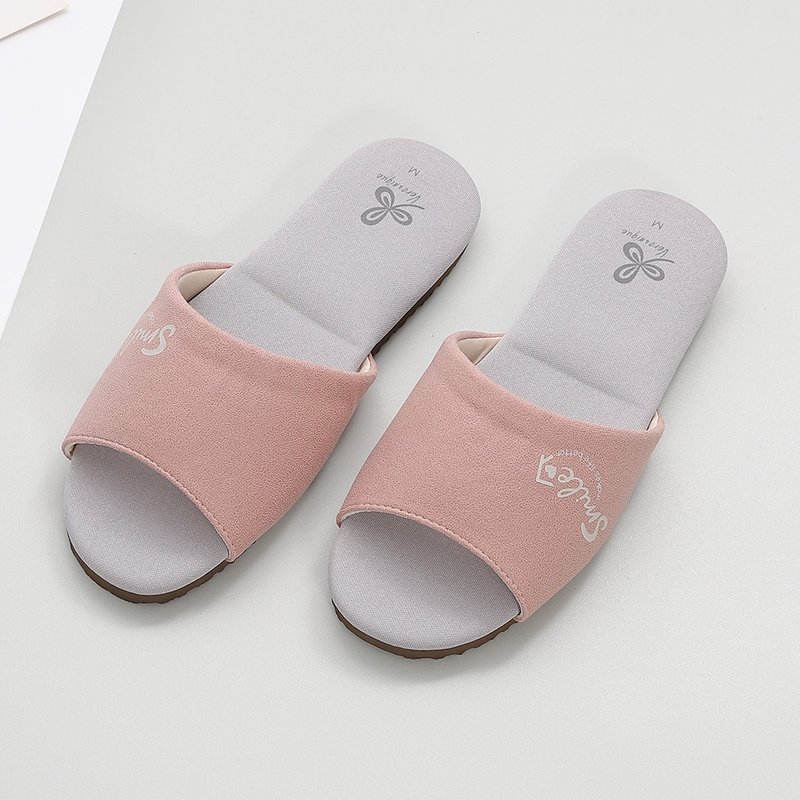 【维诺妮卡】凉爽舒适 家居幸福凉感室内拖鞋-幸福粉 - 室内拖鞋 - 其他材质 粉红色