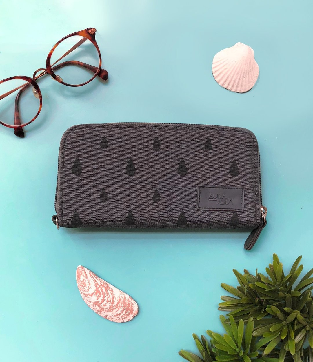 Purse wallet - 皮夹/钱包 - 聚酯纤维 灰色
