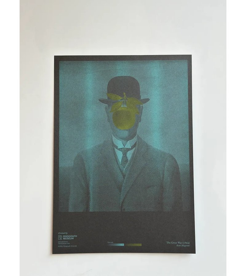 【 RISO名画 】伟大的战争—A3海报 - 海报/装饰画/版画 - 纸 灰色