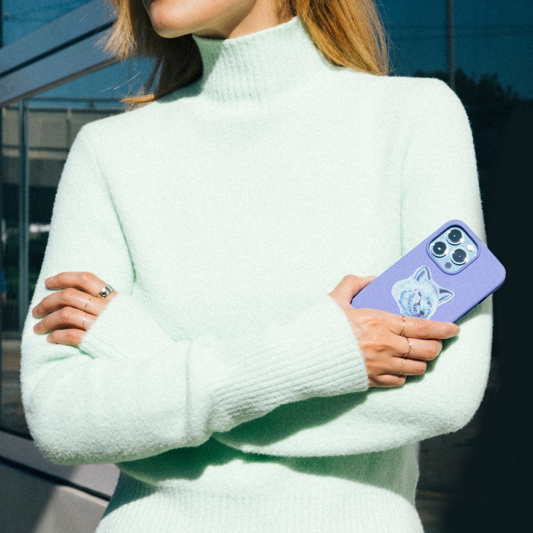 Native Union | Maison Kitsuné iPhone 13 联名手机壳-普罗旺斯 - 手机配件 - 硅胶 紫色