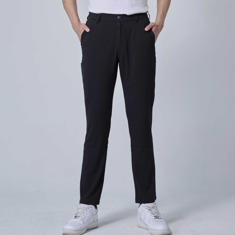 【快速出货】NMH001 NEW曼顿 轻凉商旅多口袋机能裤款–午夜黑 - 男士长裤 - 其他人造纤维 黑色