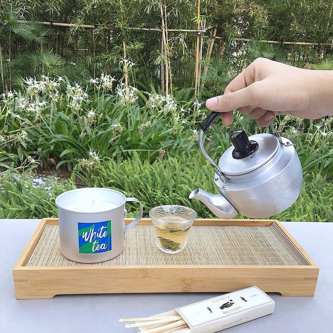 GLUE x Eye Candle 茶味蜡烛 250ML (白茶味) - 蜡烛/烛台 - 蜡 