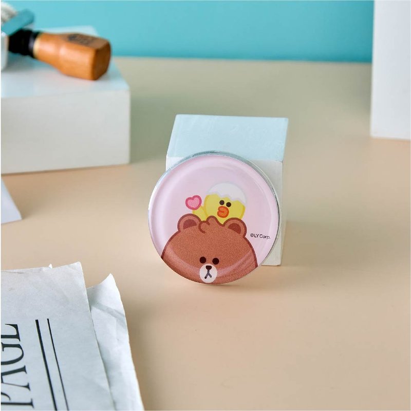 LINE FRIENDS MINI-熊大与莎莉MagSafe气囊支架 - 手机壳/手机套 - 塑料 多色