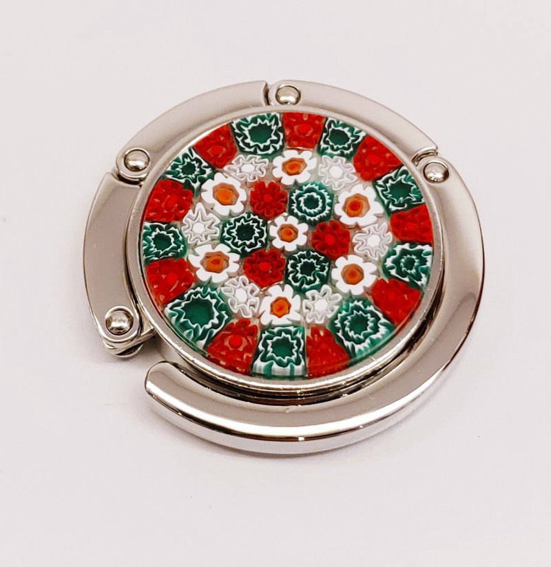 Murano意大利手工琉璃桌边挂勾 - 千花(橘绿) - 其他 - 玻璃 橘色