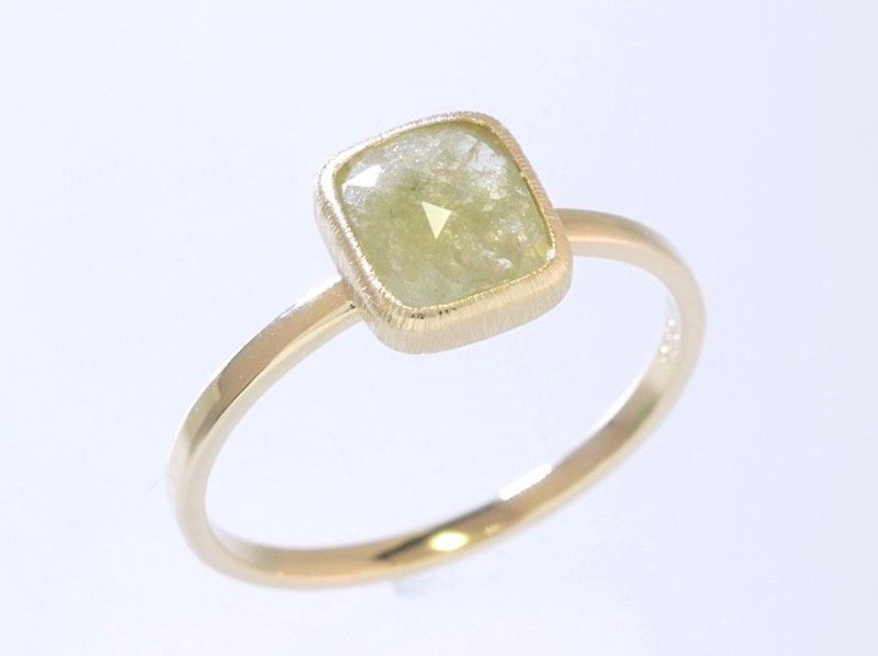 Japan Quality | 0.86ct Natural Diamond Stacking Ring Lemon 14K YG - 戒指 - 其他金属 金色