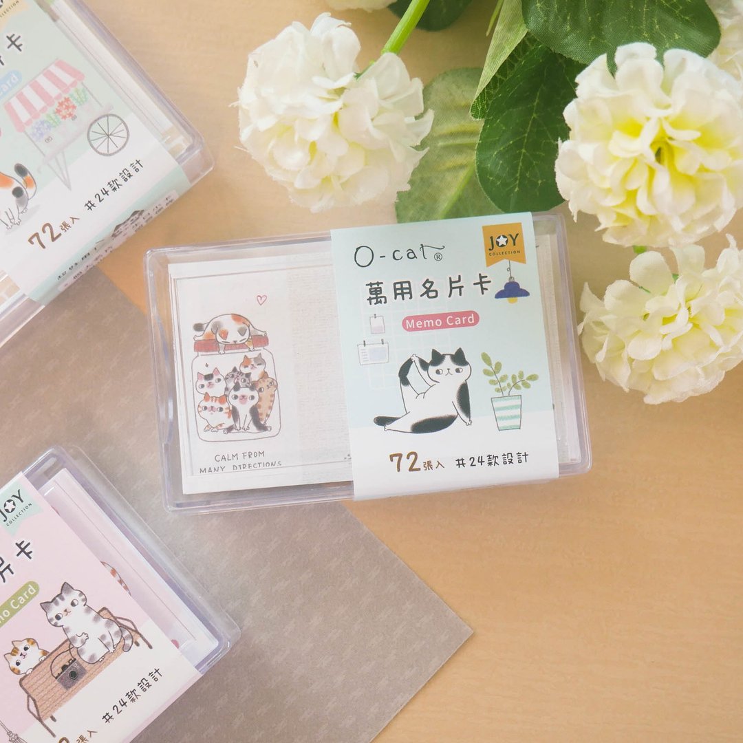 O-CAT - 名片卡 (附外盒)。JMC-16 - 便条纸/标签贴 - 纸 