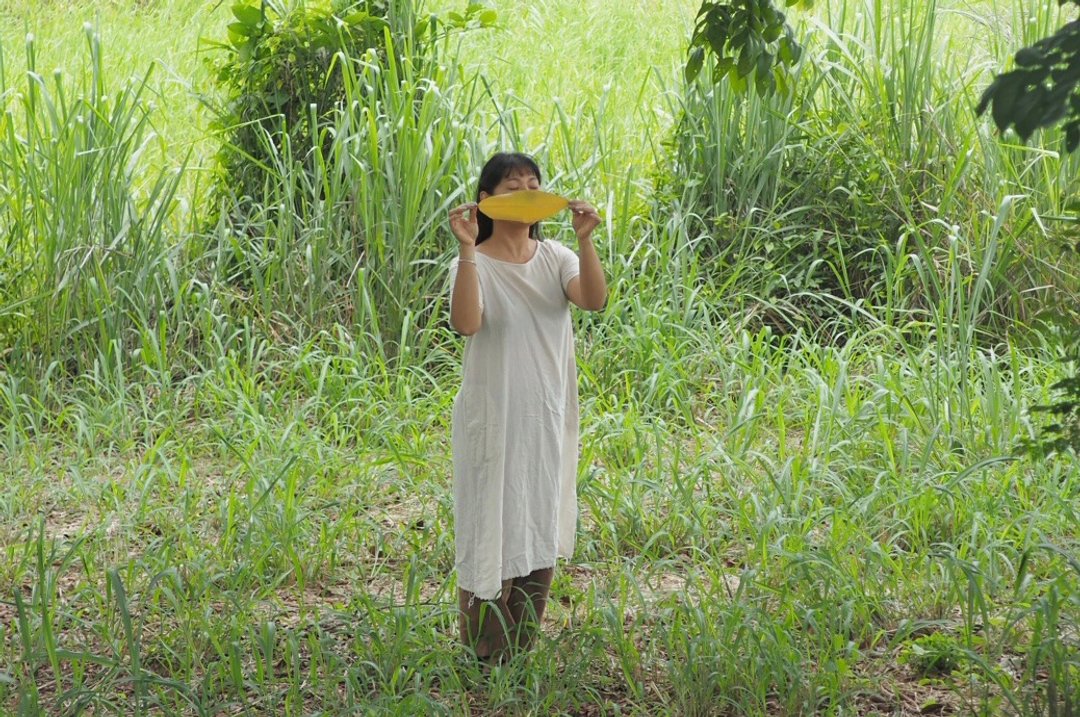 u n w i n d . 3 | Plain cozy one piece | natural color summer linen - 女装衬衫 - 棉 白色