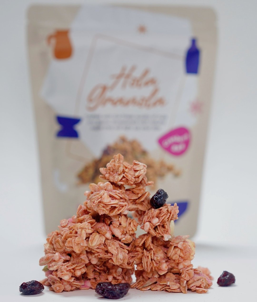 预购 -2026/4 月中开始出货 Hola Granola 蔓越莓 - 谷物麦片 - 新鲜食材 卡其色
