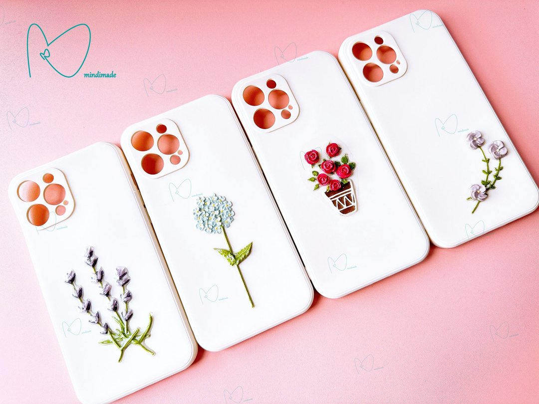 小清新* 手工黏土花花iPhone手机套手机壳 - 手机壳/手机套 - 粘土 