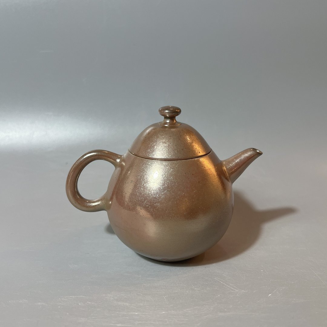 柴烧古朴金彩茶壶 / 古典茶壶 / 小平凡手作 - 茶具/茶杯 - 陶 