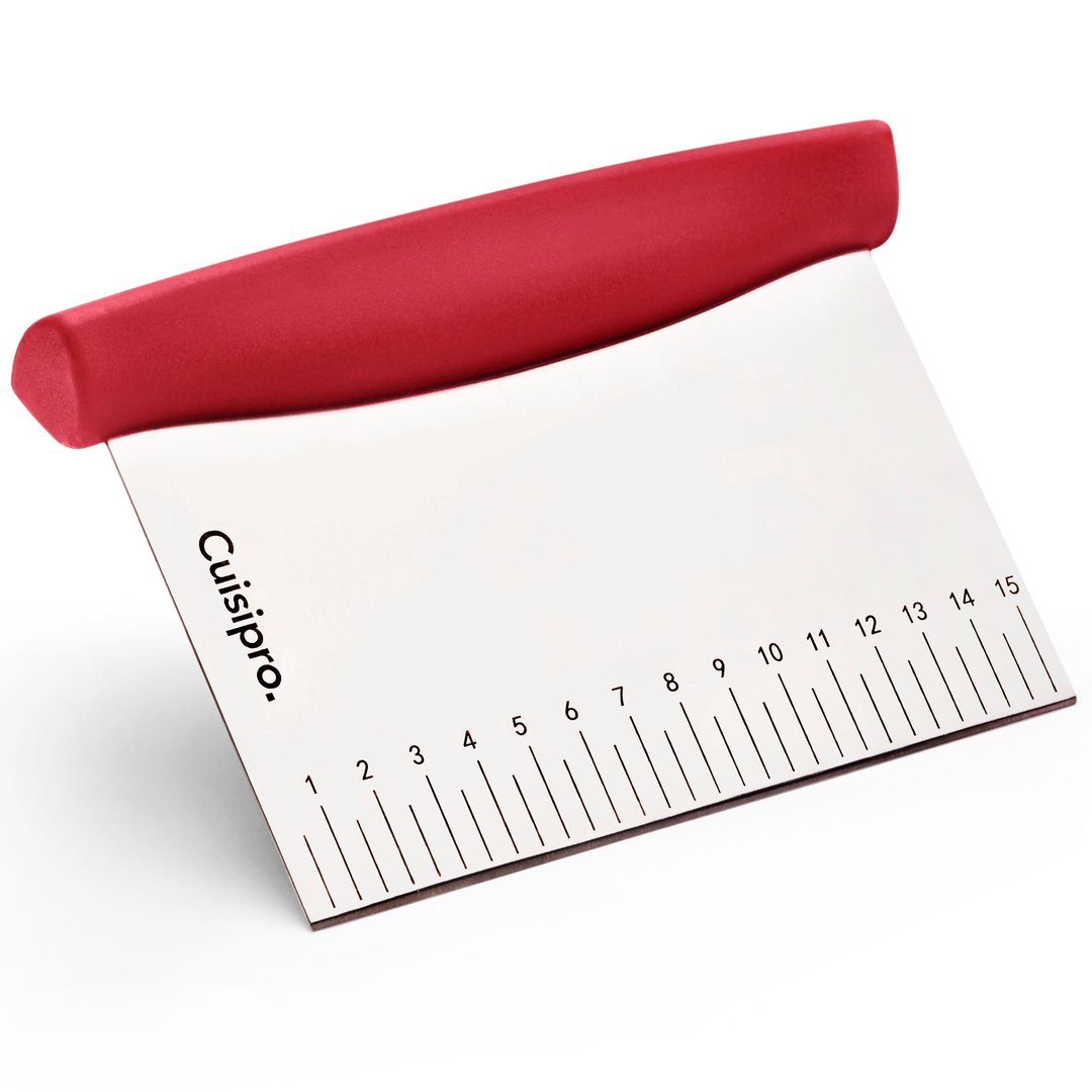 Cuisipro 不锈钢刻度面粉团刀 - 厨房用具 - 不锈钢 红色