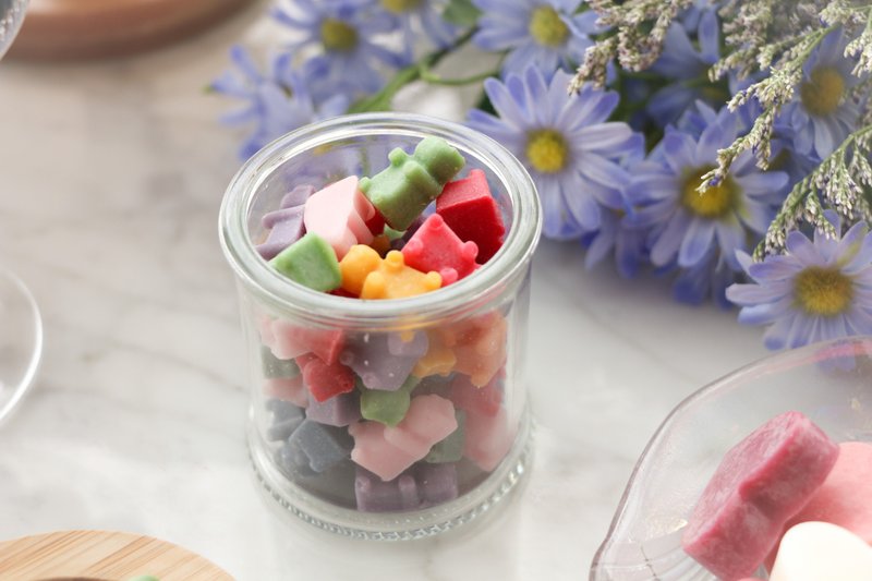 熊仔糖香氛蜡块 - 蜡烛/烛台 - 蜡 多色