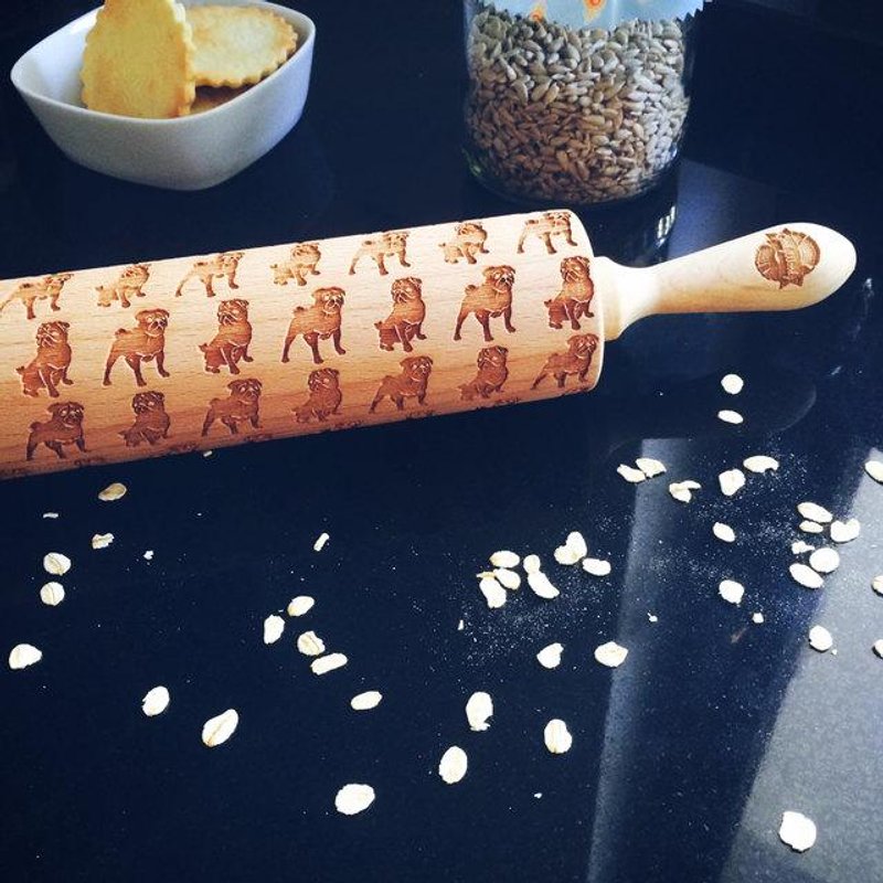 Pug rolling pin * PUG - 厨房用具 - 木头 