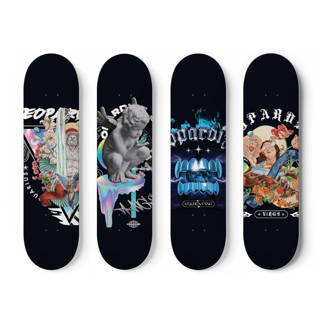 Graphic Skate Decks - 运动配件 - 木头 黑色