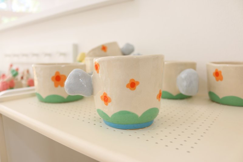 Cup Ceramic Cloud in The Sky 01 - 花瓶/陶器 - 陶 多色