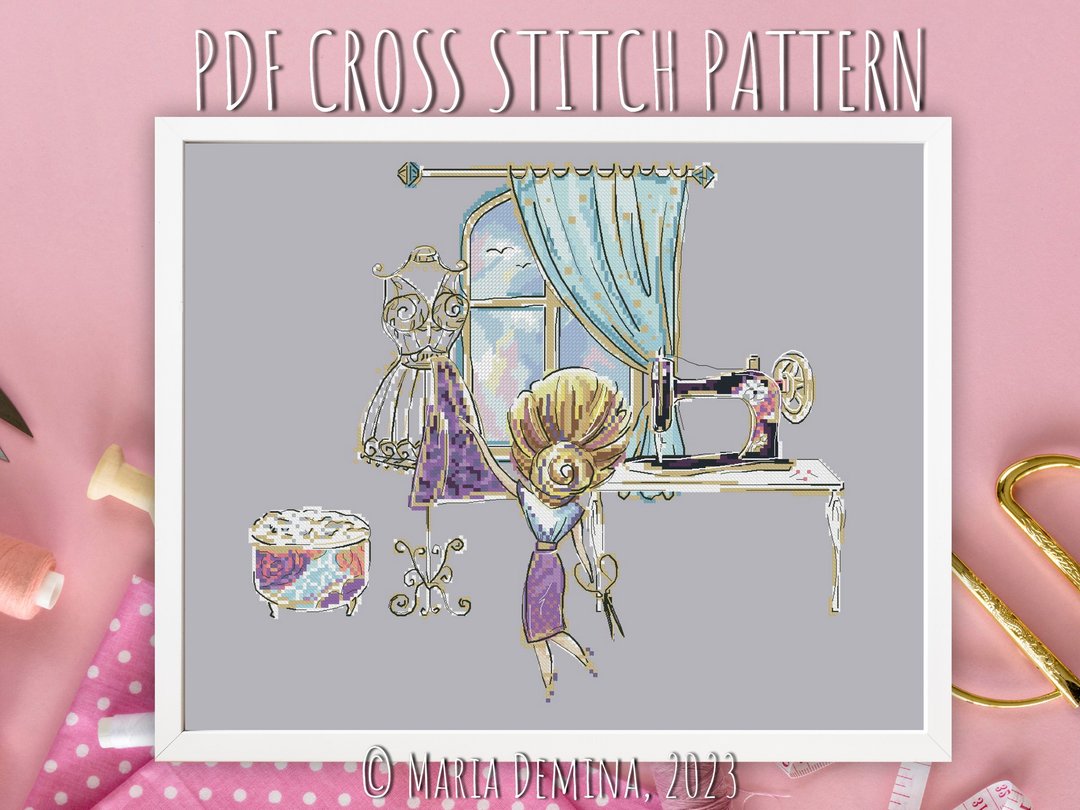 Mon Atelier PDF cross stitch pattern 十字繡 - 手工艺教程/工具书 - 其他材质 