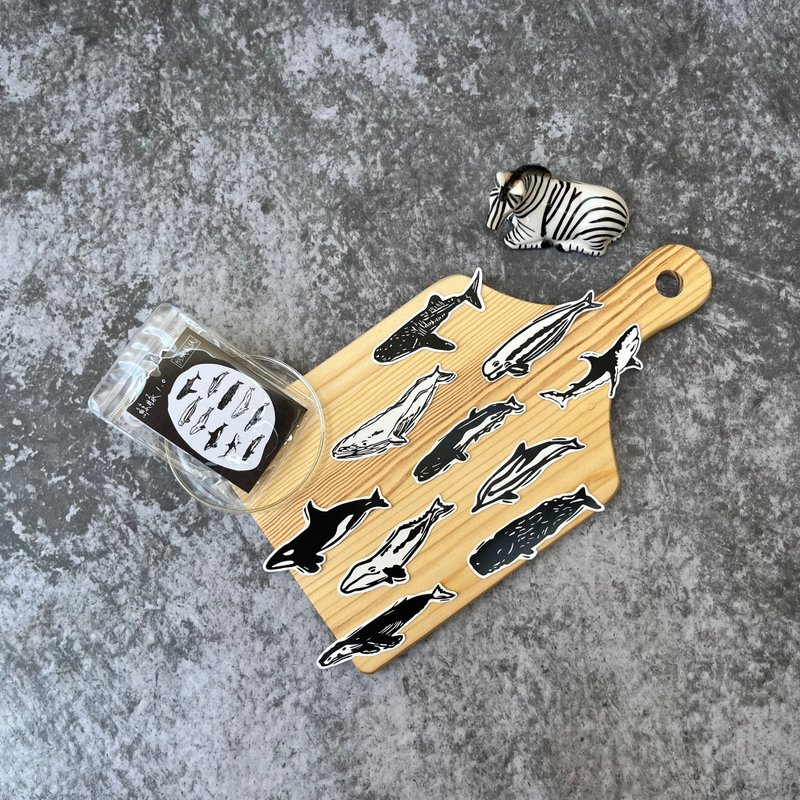 防水贴纸-鲸豚系列 - 贴纸 - 纸 