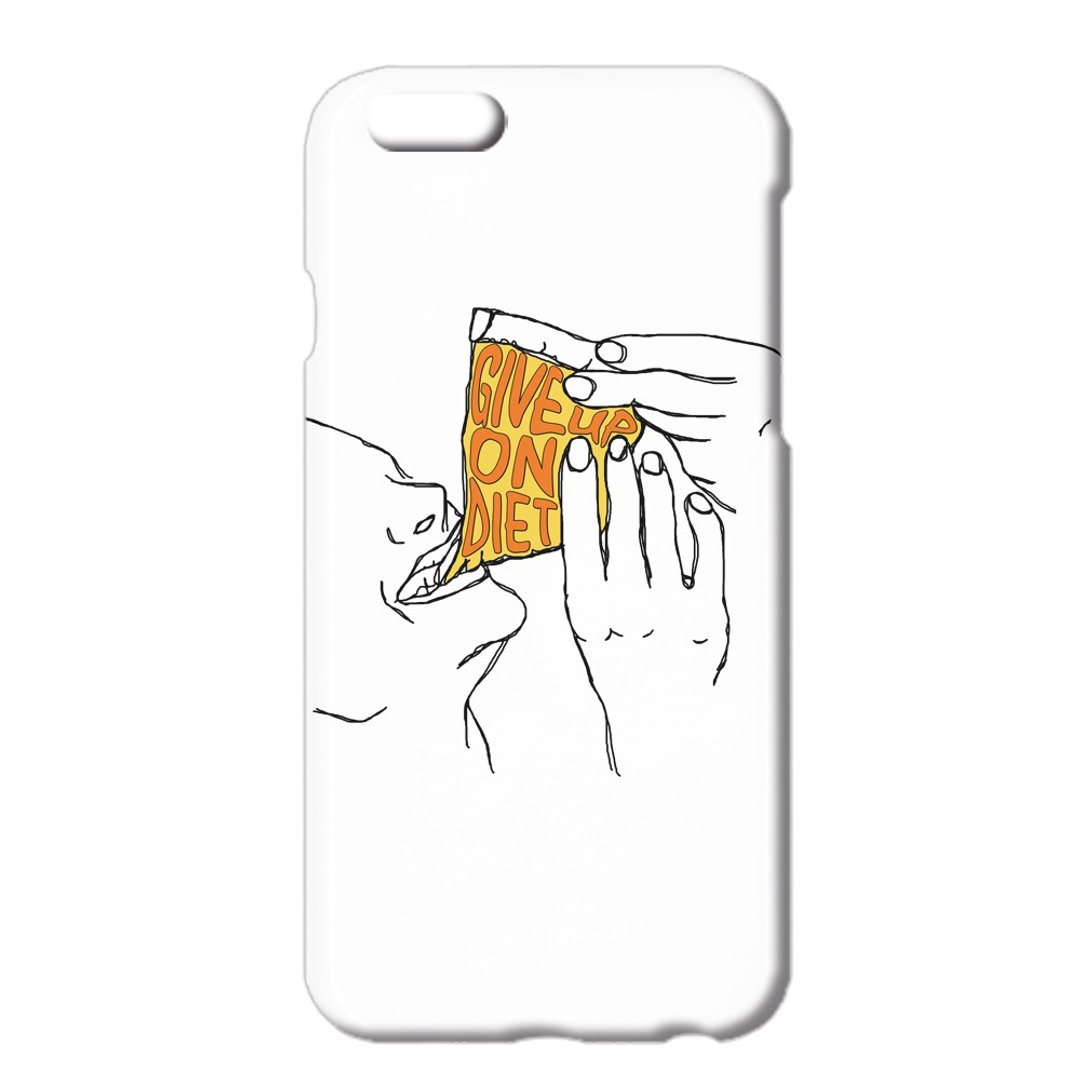 iPhone case / Give up on diet - 手机壳/手机套 - 塑料 白色