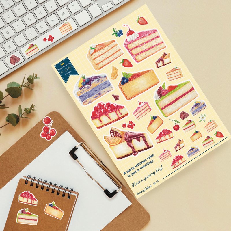 Yummy Cakes Lovely Sticker - 贴纸 - 塑料 多色
