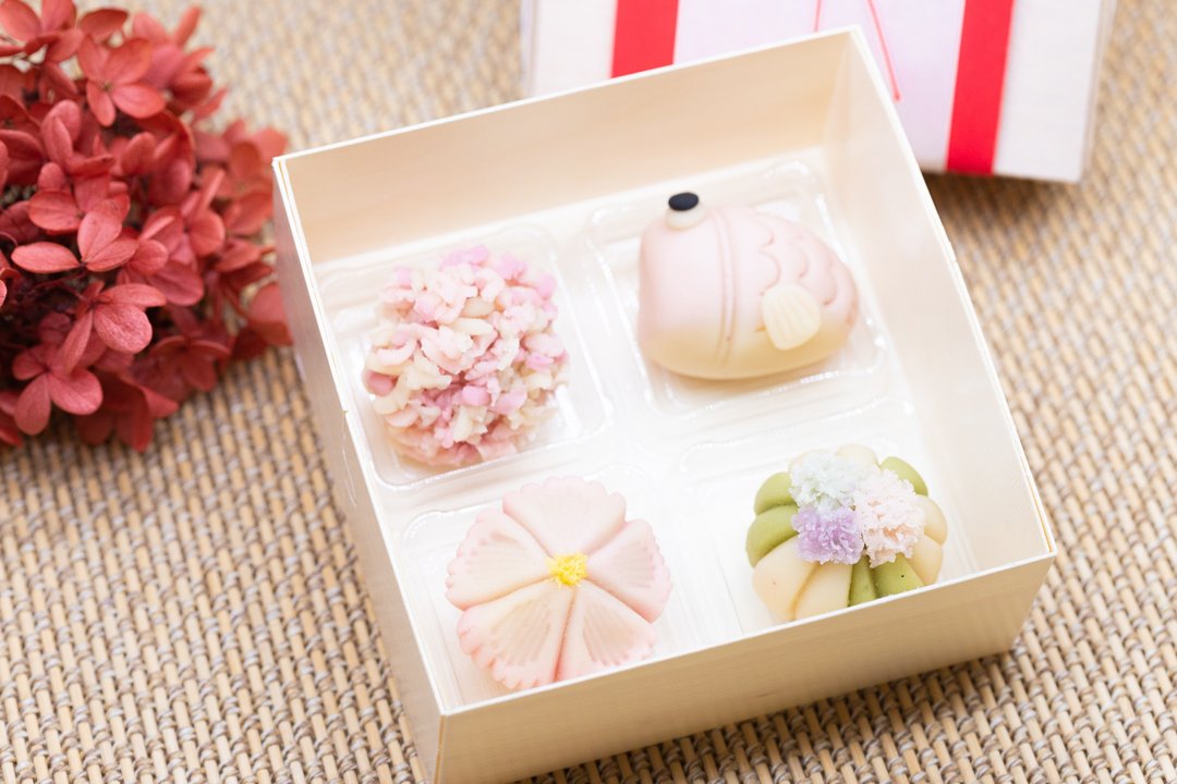 和菓子 | 【6月限定款】上生菓子 练切和菓子 (4个入) - 蛋糕/甜点 - 新鲜食材 