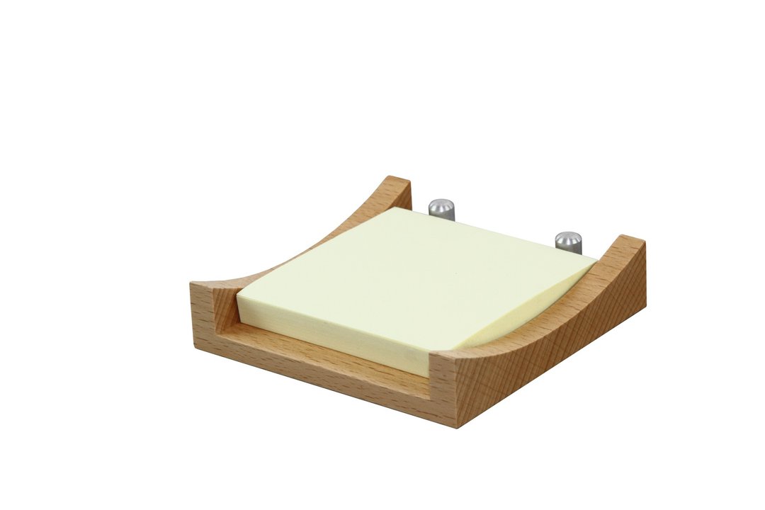 【BESTAR】便条座 3X3 便利贴座 - 便条纸/标签贴 - 木头 黄色