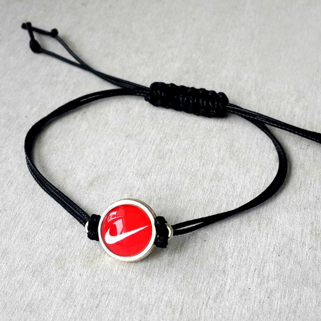 Nike Wax Cord Bracelet, Swoosh Bracelet - 手链/手环 - 不锈钢 