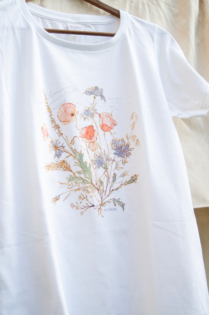 东欧小花 女版T-shirt - 女装 T 恤 - 棉．麻 