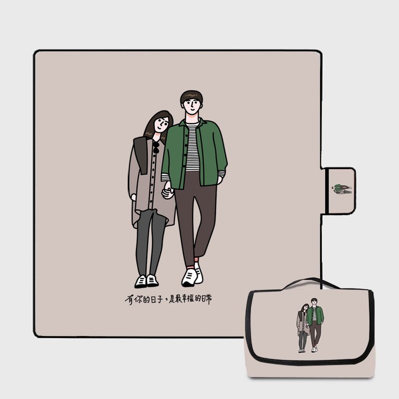 【定制】似颜绘/野餐垫/露营 - 野餐垫 - 其他材质 多色