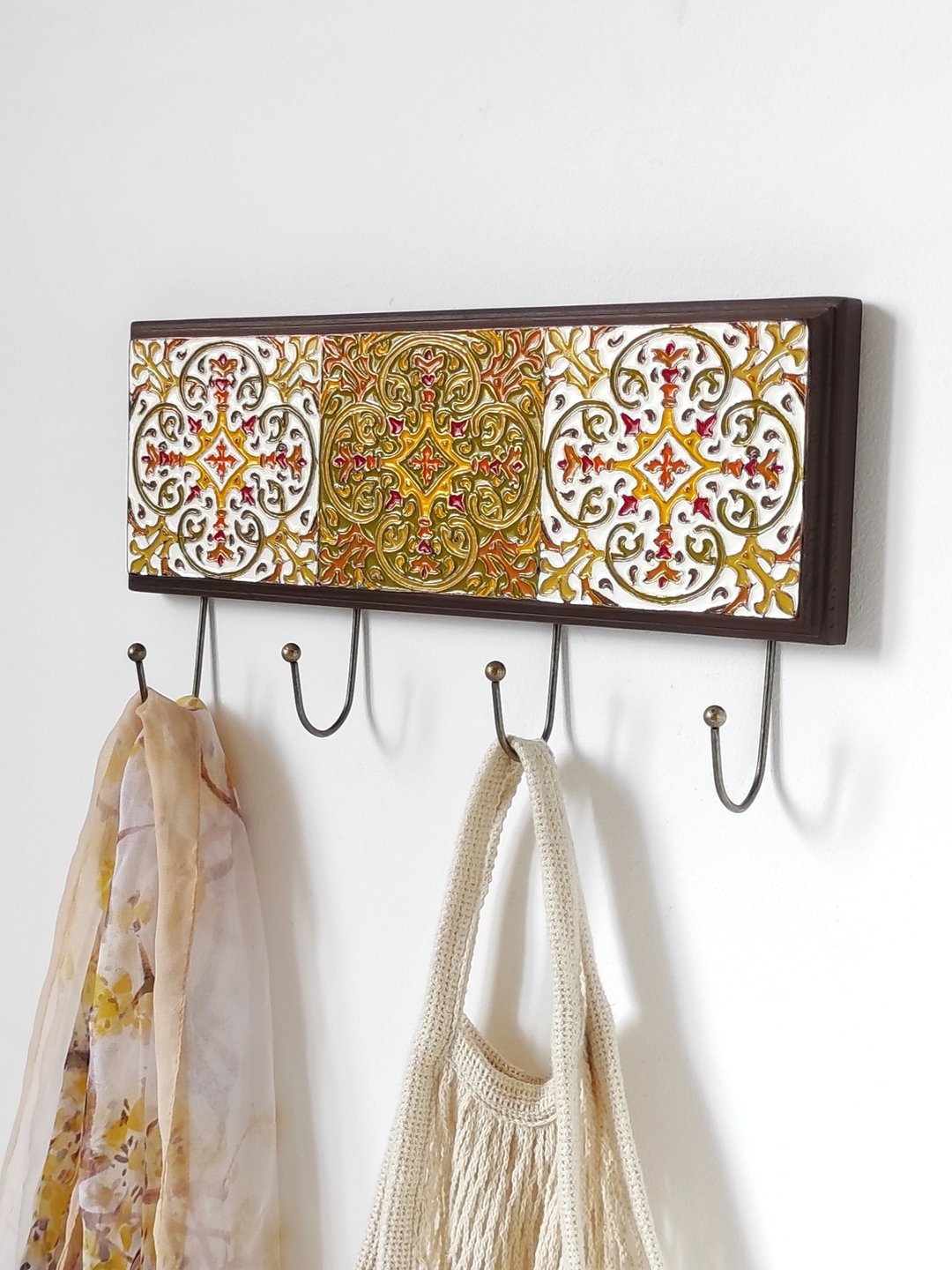 Key Holder for Wall Wood Key Rack Hanger Entryway Key  Organizer New Home Gift - 衣架/挂勾 - 木头 多色