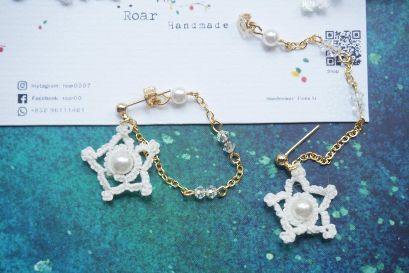 Love you to the moon and back系列.限量耳环- 针式 - 耳环/耳夹 - 其他金属 白色