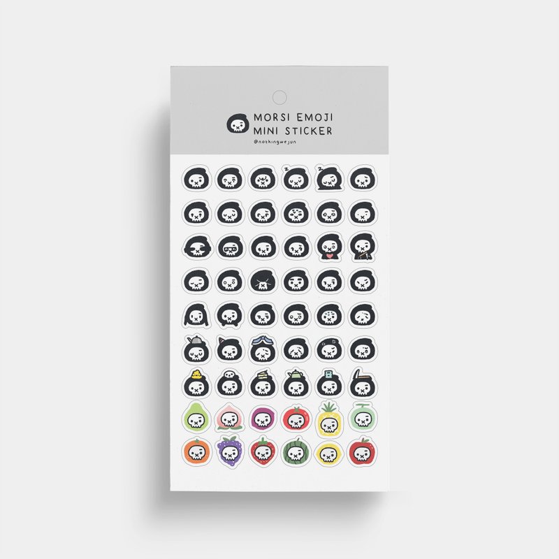 死神迷你表情贴 | 透明贴纸 - 贴纸 - 纸 