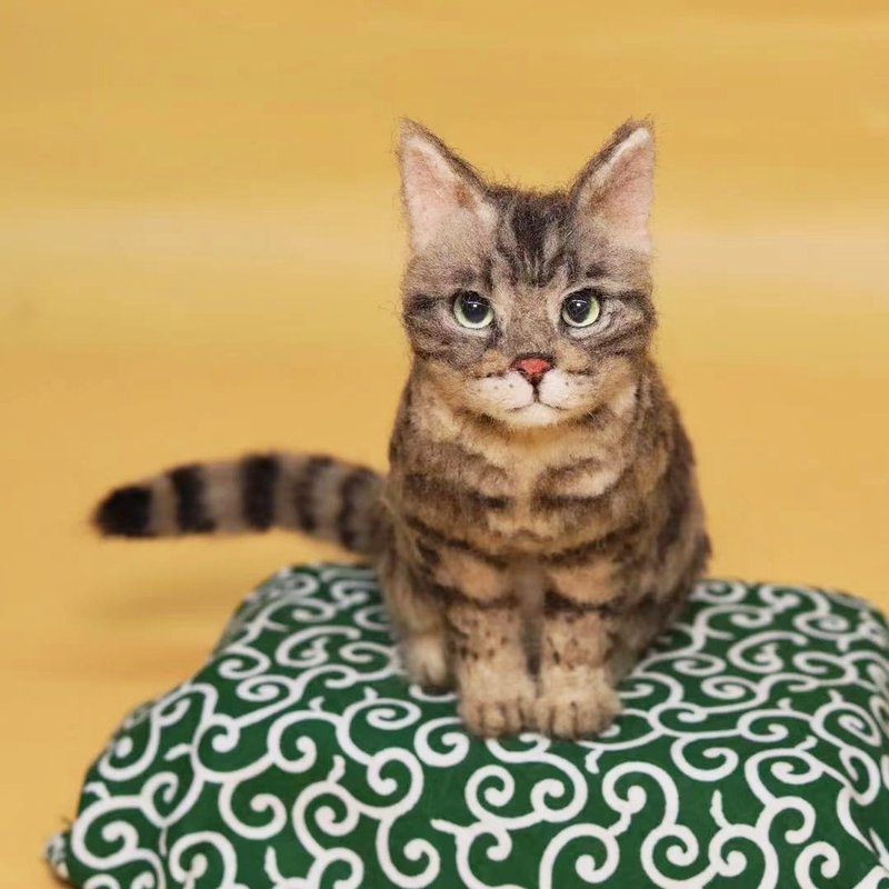 客制化逼真羊毛毡宠物娃娃 定制手工复刻狗狗猫咪毛小孩肖像公仔 - 玩具 - 羊毛 多色