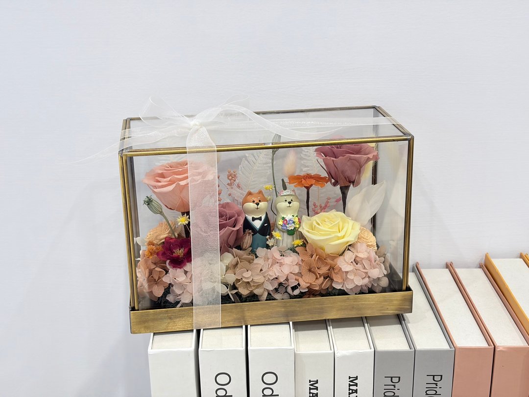 【定制化】永生玻璃花园 求婚花礼 婚礼布置 入厝花礼 永生花礼 - 干燥花/捧花 - 植物．花 