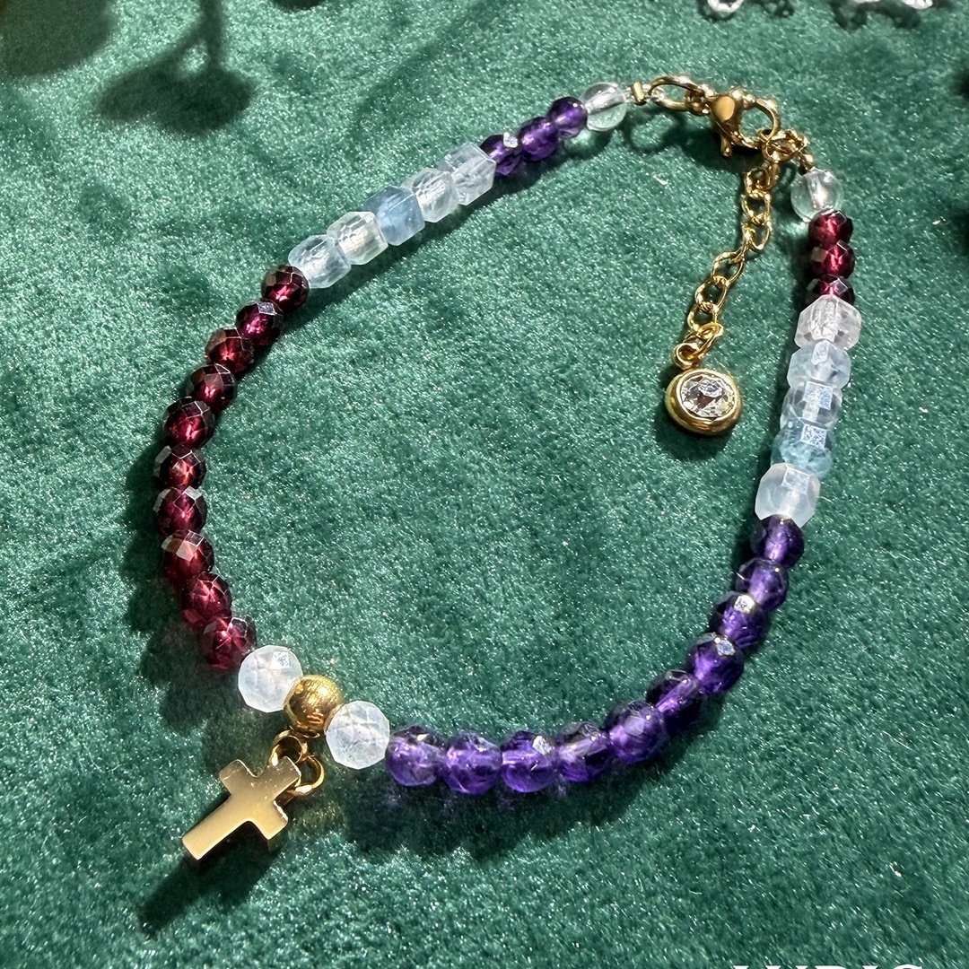 十字架 | 灵十字 Spirit Cross | 奥瑞藏图 - 项链 - 水晶 紫色