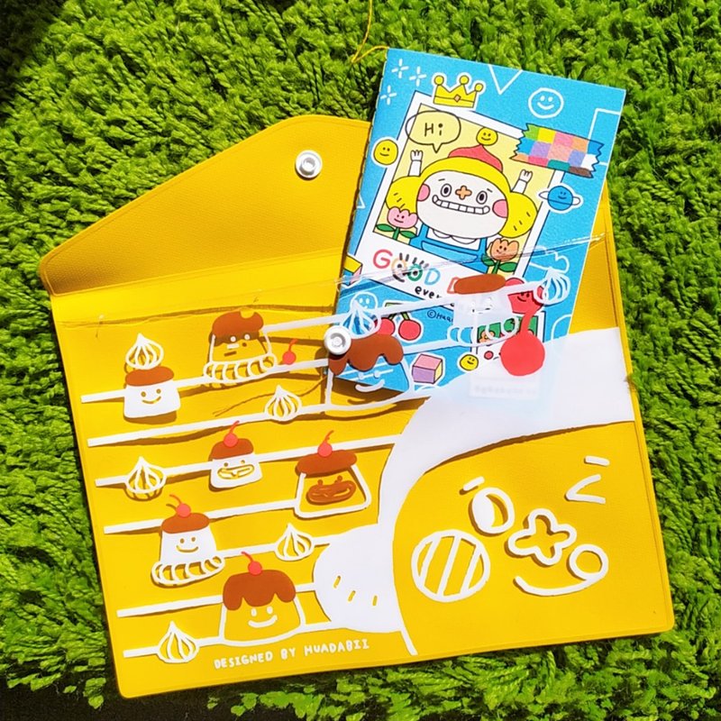 布丁万用百宝袋 - 文件夹/资料夹 - 塑料 黄色