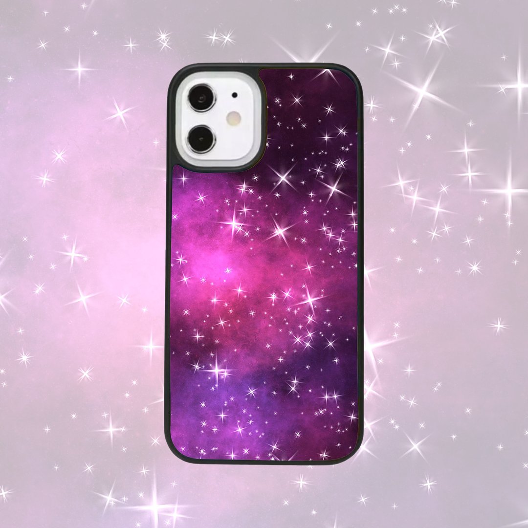 客制手机壳 iPhone 14 13 12Pro手机壳三星 太空 星系 星云 Star - 手机壳/手机套 - 塑料 黑色