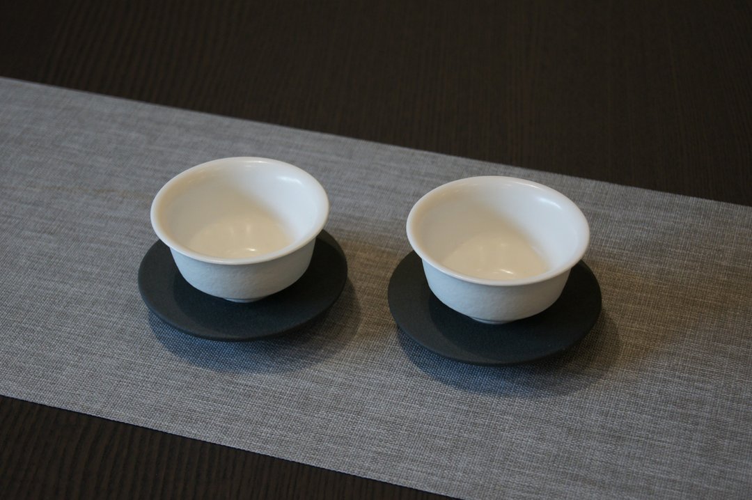 白月系列  白湖-中杯组 - 茶具/茶杯 - 陶 白色