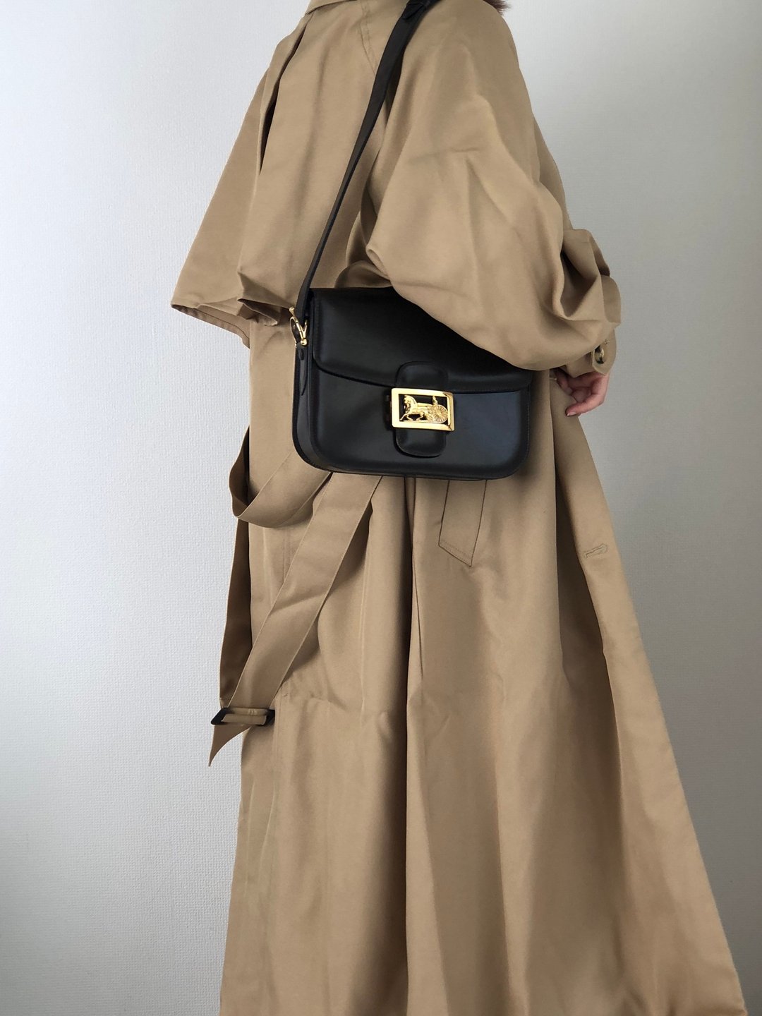 【 日本直送 名牌中古包 】CELINE  સેલિન 马车 侧背包 棕色 皮革 vintage 古董 fudrhz - 侧背包/斜挎包 - 真皮 咖啡色