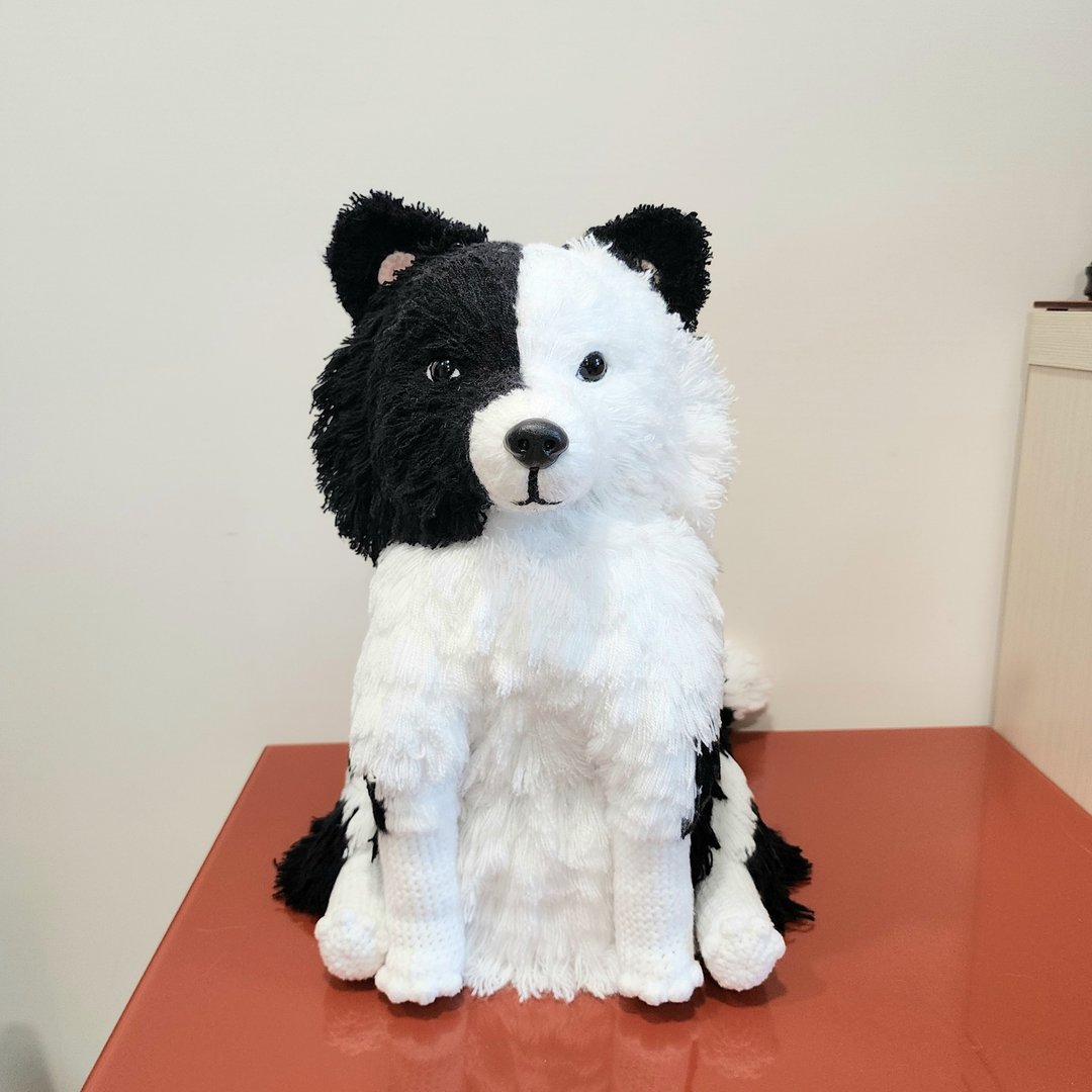 定制宠物球杆套 边境牧羊犬 可改成宠物娃娃摆饰 - 玩偶/公仔 - 棉 白色