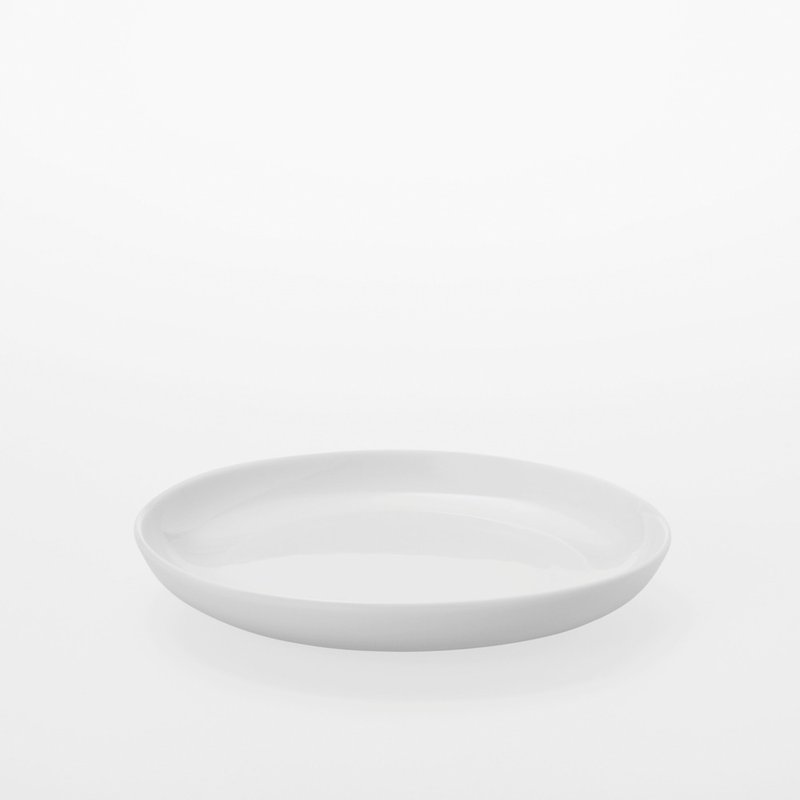 TG 白瓷圆盘 150mm - 盘子/餐盘/盘架 - 瓷 白色