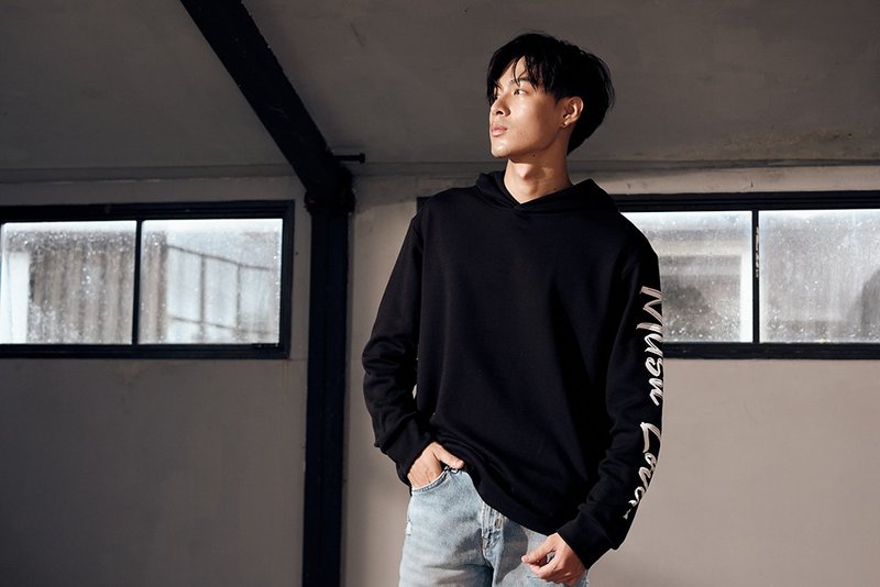 陶山音乐经典帽T - 中性连帽卫衣/T 恤 - 其他材质 黑色